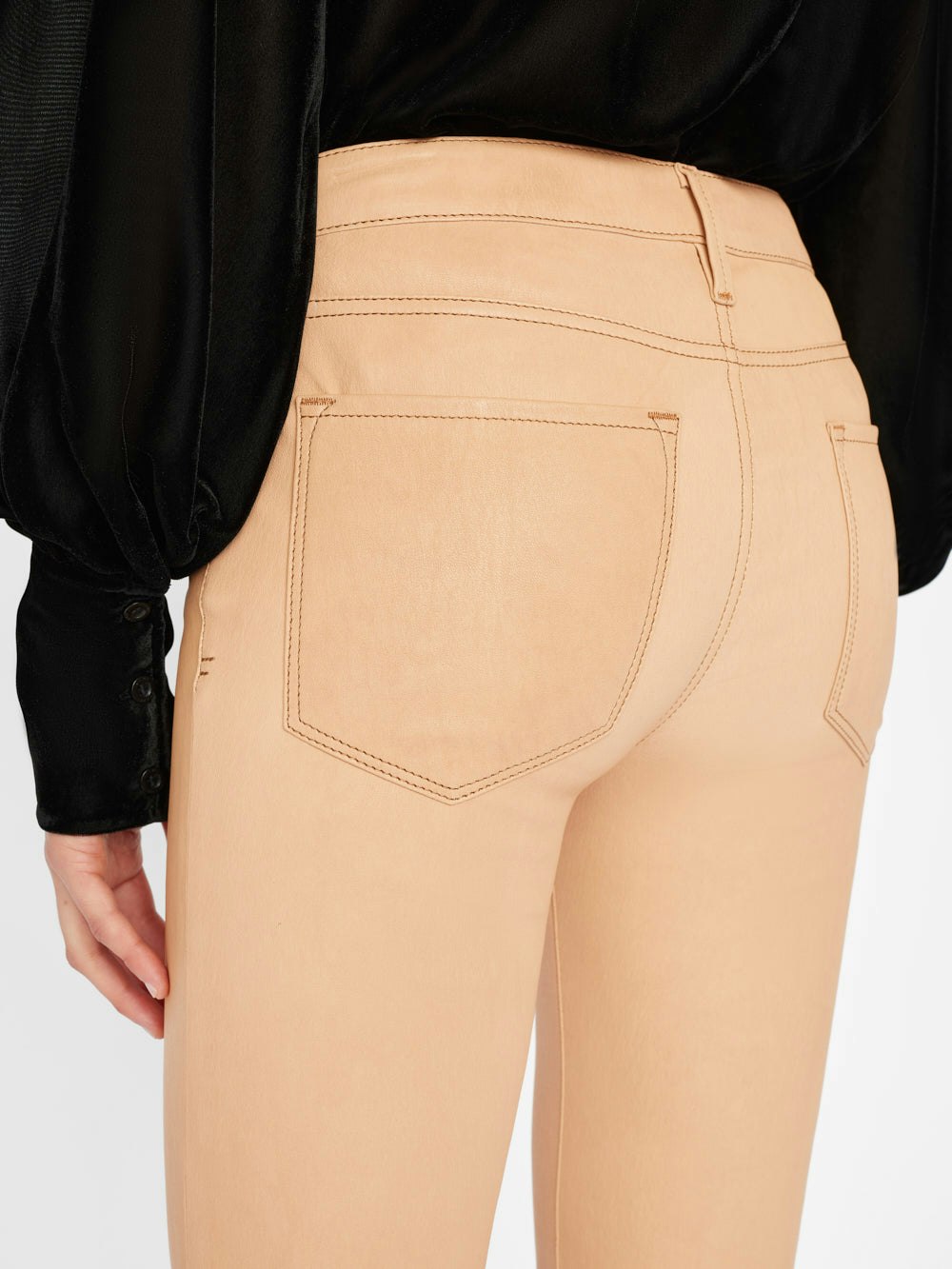 leather pant back view